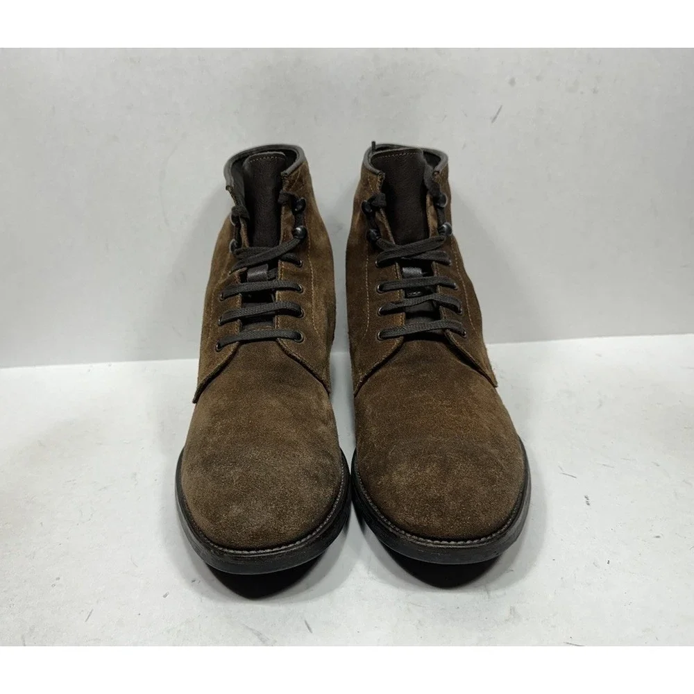 To Boot New York Adam Derrick 7974 Brown Suede Combat Boots Men's 9.5 US / 8.5UK